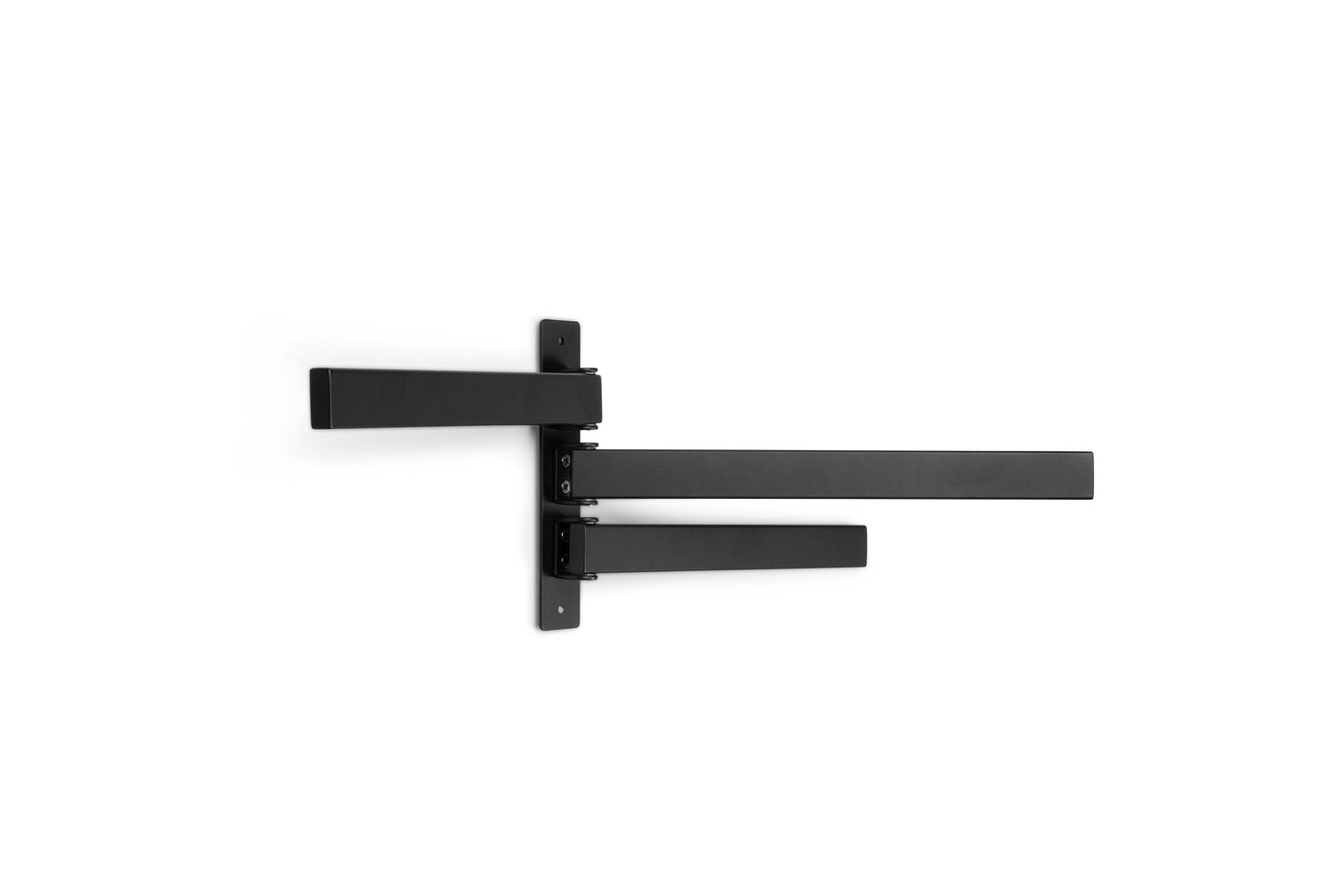 5-Piece Bathroom Hardware Accessory Set with Swivel Towel Rack, Modern 23-Inch Towel Bar Set Wall Mounted, Heavy Duty Stainless Steel Bathroom Accessories (Matte Black)