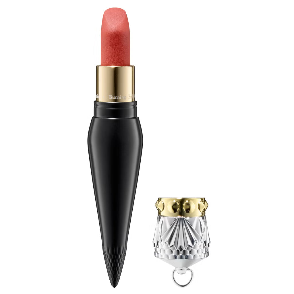 Christian Louboutin Rouge Louboutin Velvet Matte Lipstick, 415M Burning Babe, 0.13 oz