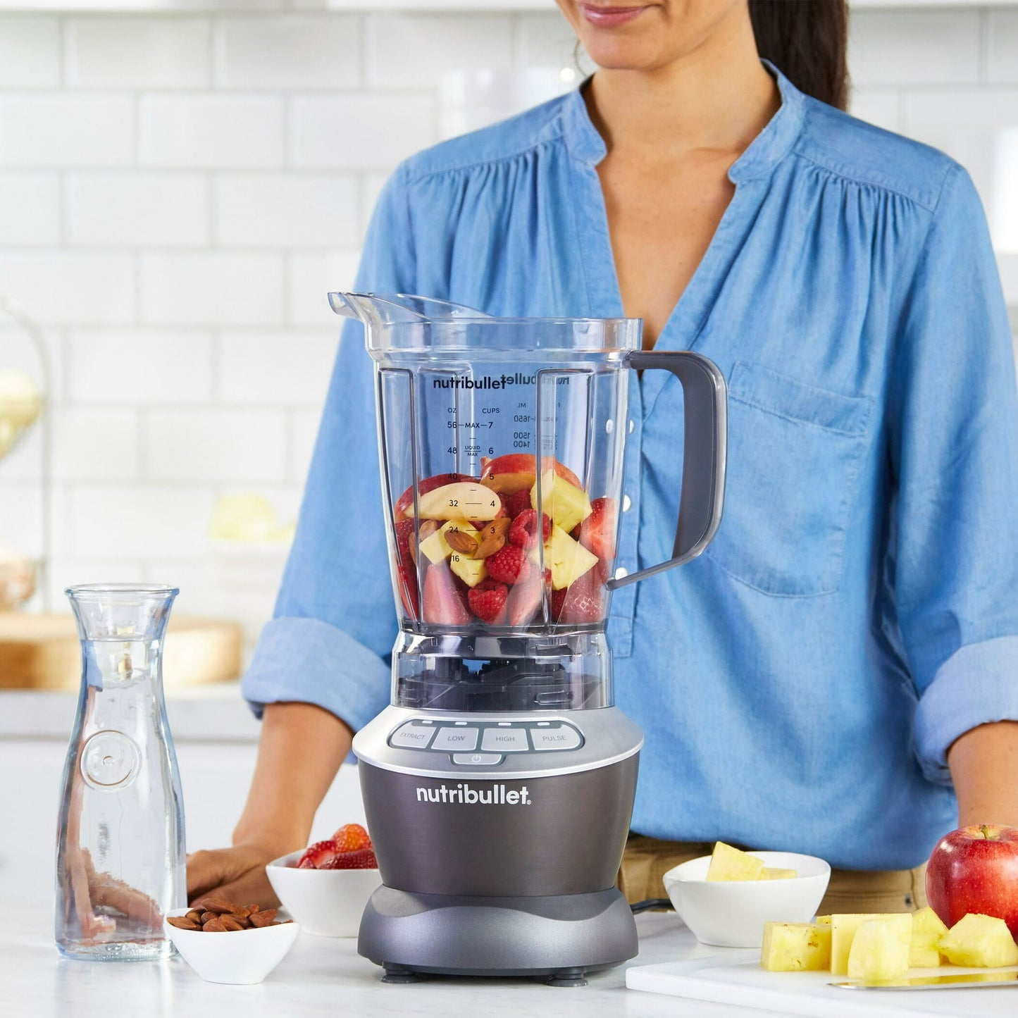 NutriBullet Blender Combo with Single Serve Cups, 1000W