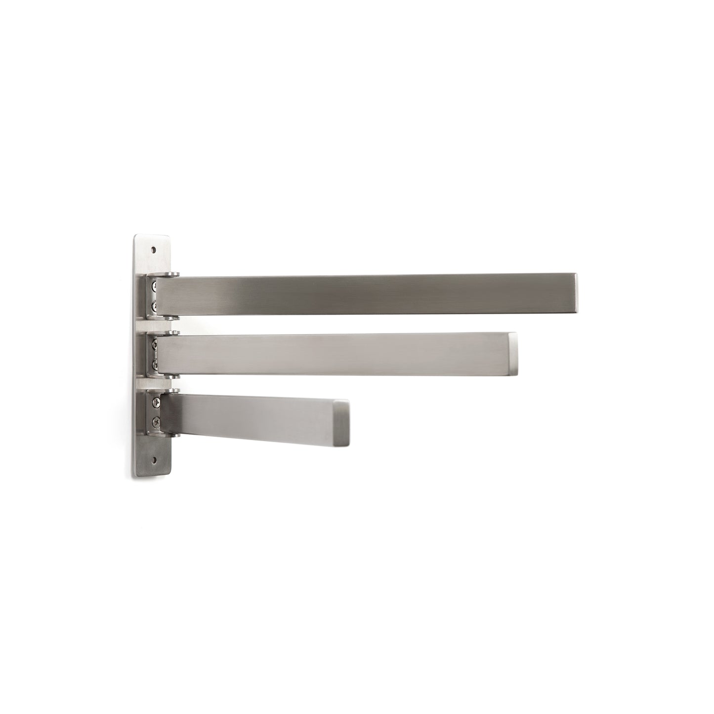 5-Piece Bathroom Hardware Accessory Set with Swivel Towel Rack, Modern 23-Inch Towel Bar Set Wall Mounted, Heavy Duty Stainless Steel Bathroom Accessories (Matte Black)